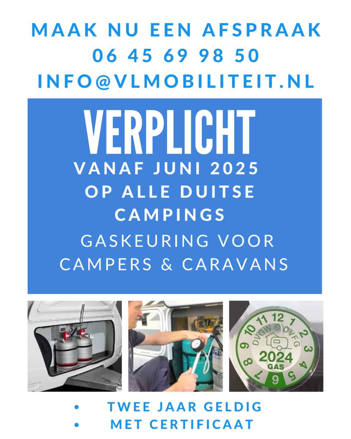 Verplichte gaskeuring Duitsland